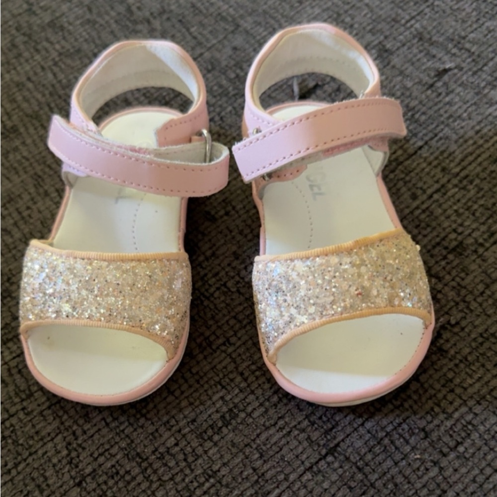 Angel brand pink and glitter sandals